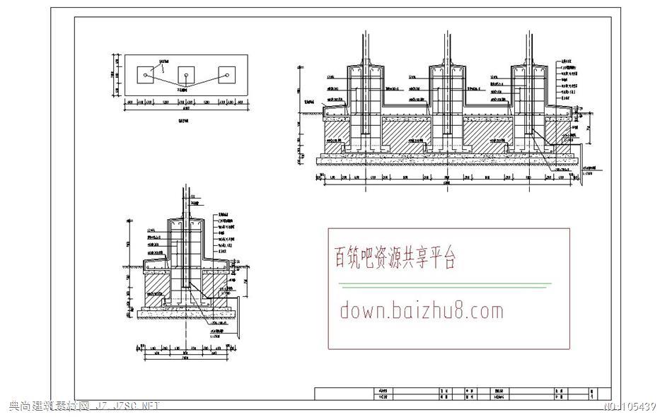 旗杆施工图纸