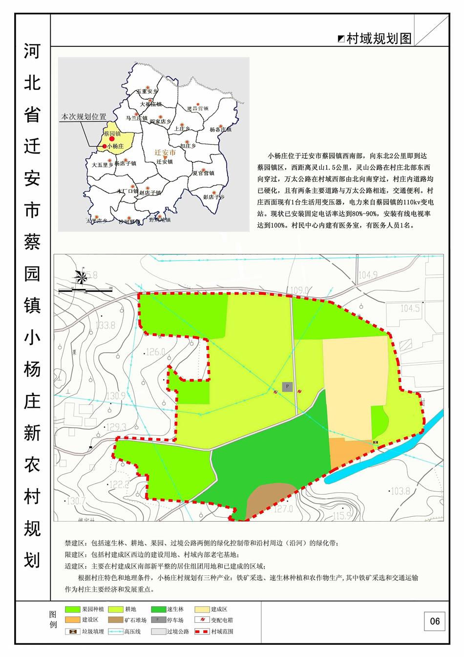 31河北省迁安市蔡园镇小杨庄建设规划2009