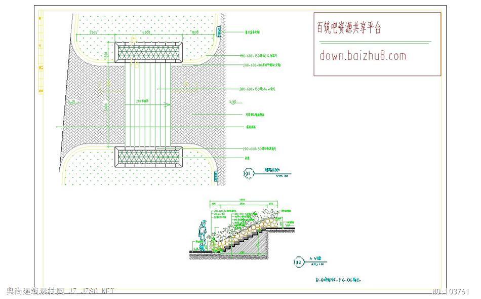 花坛台阶施工图