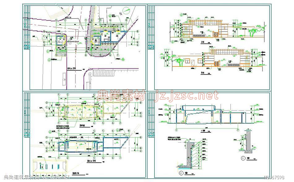 (3)大门建筑施工图