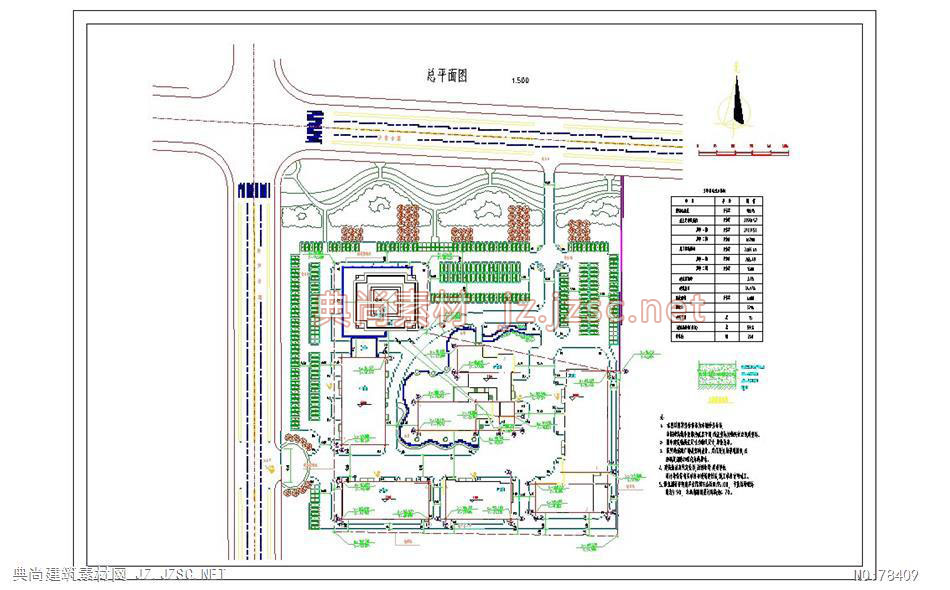 某住宅区总平面图01