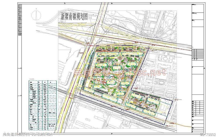 (3)新疆南疆住住宅小区规划图