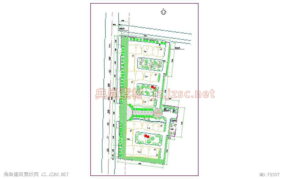 某住宅小区总平面图02