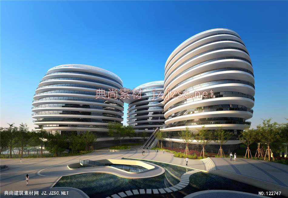 A浙江省交通规划设计研究院03 超高层办公建筑效果图