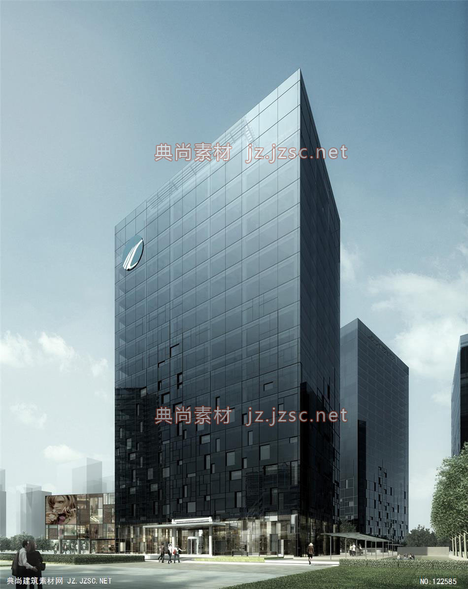 A望京项目01 超高层办公建筑效果图
