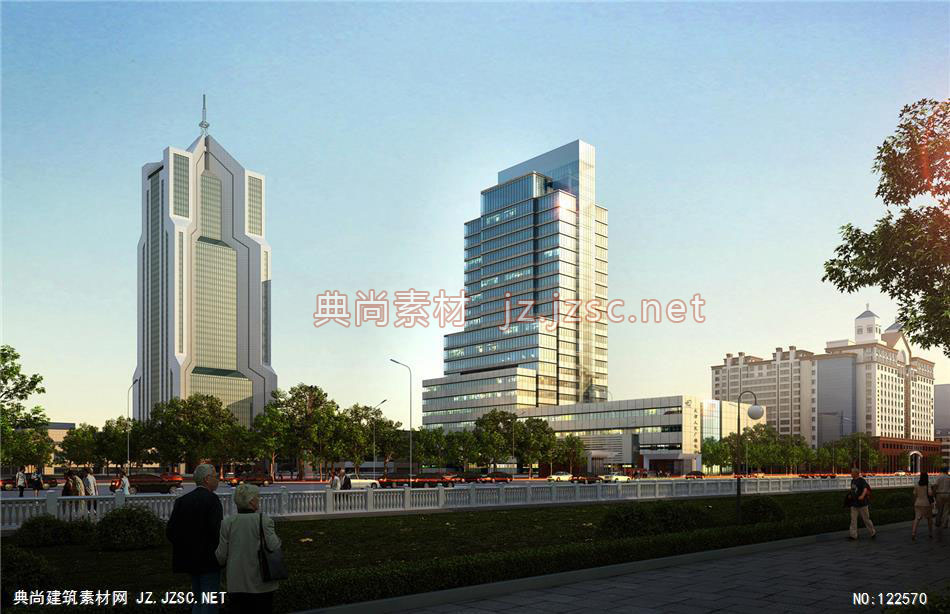 A天津广电大楼 超高层办公建筑效果图