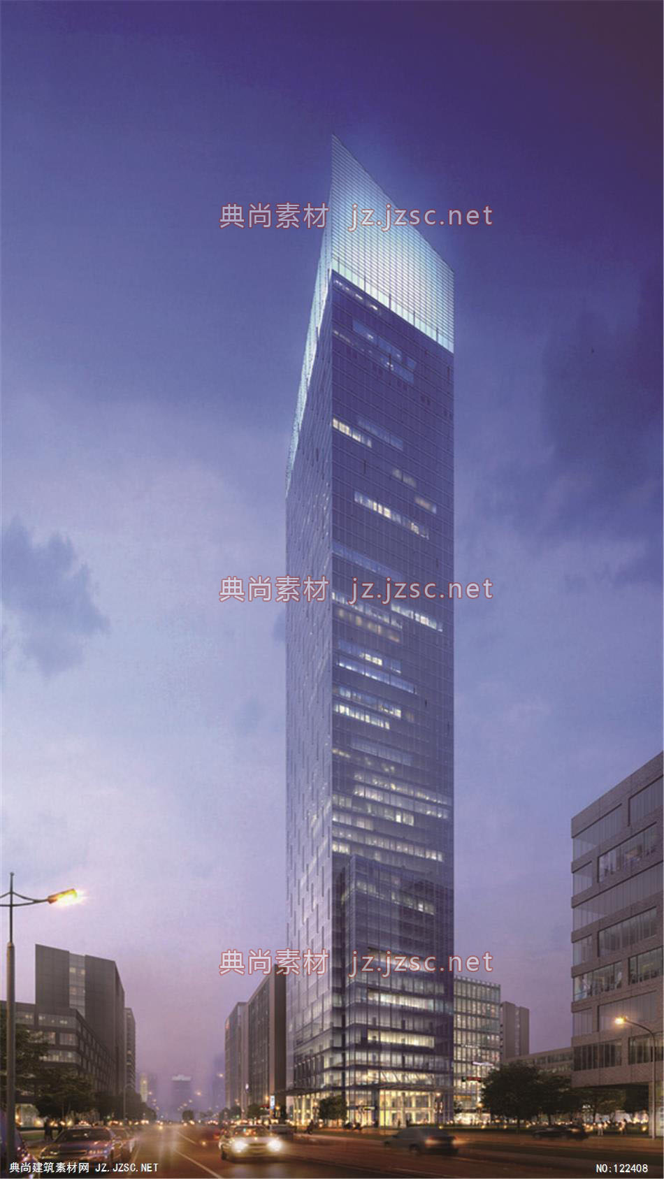 A某项目1106-8 超高层办公建筑效果图