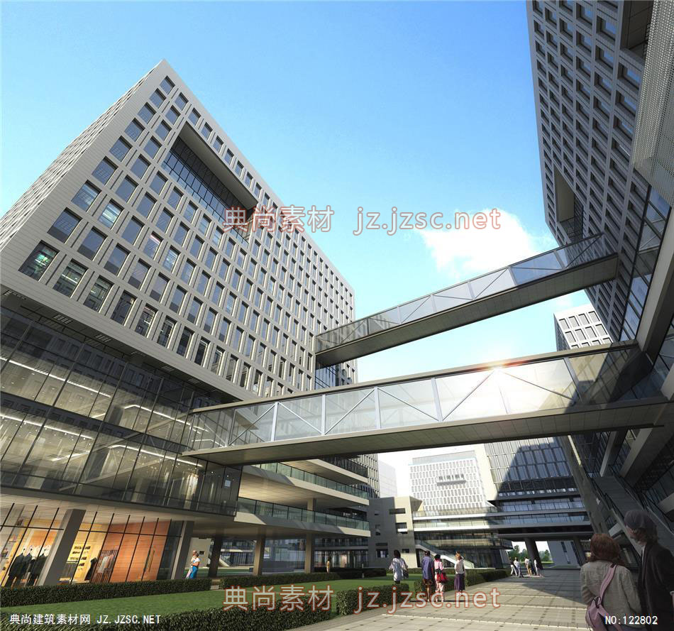 A紫金科技园 超高层办公建筑效果图