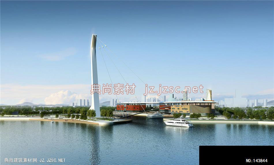 曾工-长兴太湖新城核心区城市设计第三轮-2效果图-办公楼效果图办公建筑