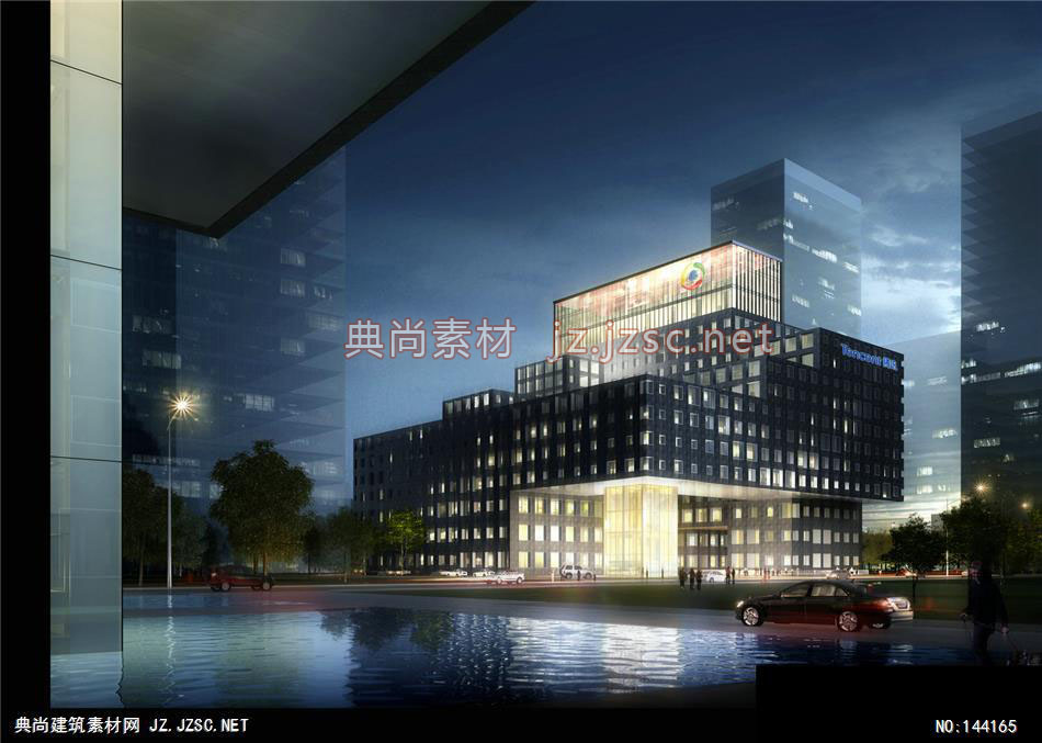 陈总-腾讯项目第二轮-9效果图-办公楼效果图办公建筑