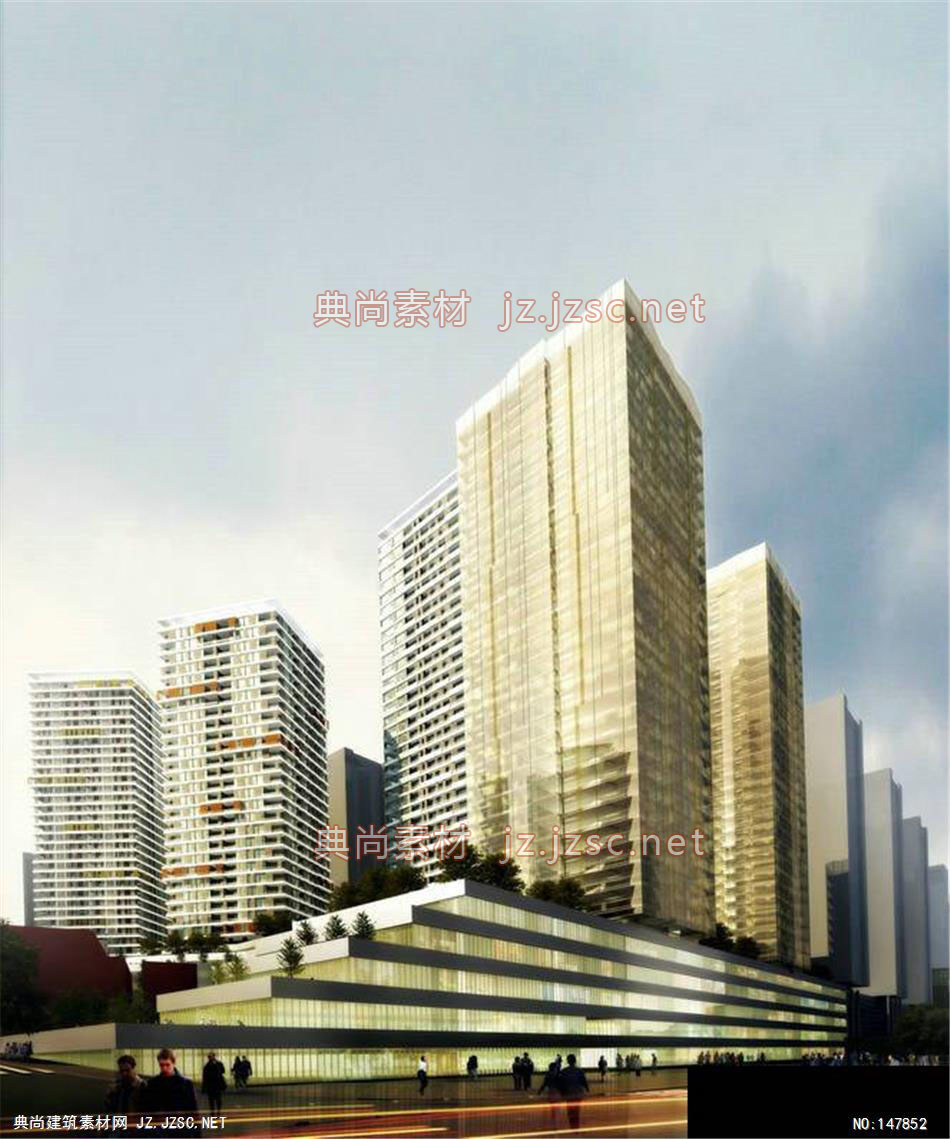 重庆-4效果图-办公楼效果图办公建筑