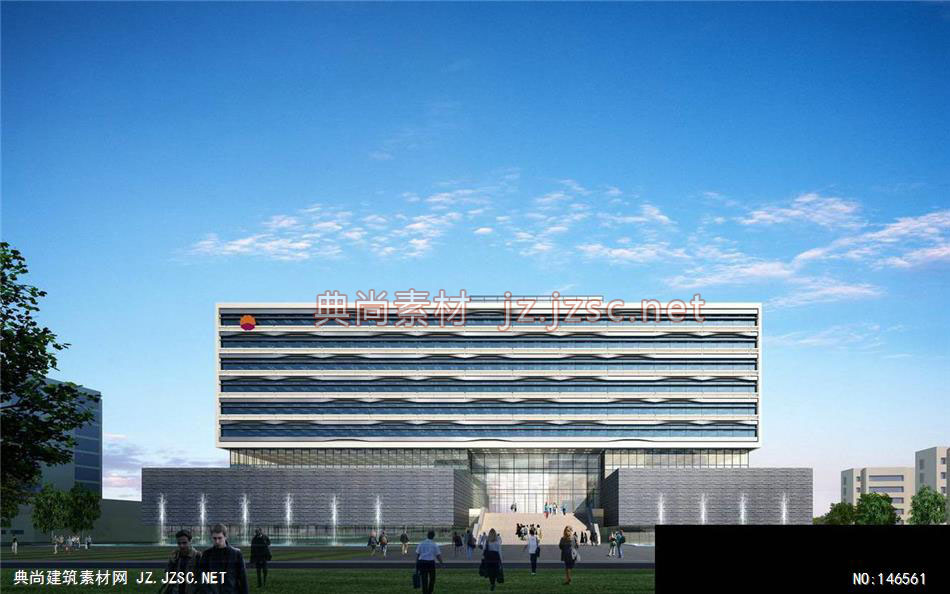 同济一所-赖工-新疆办公楼第二轮-1效果图-办公楼效果图办公建筑