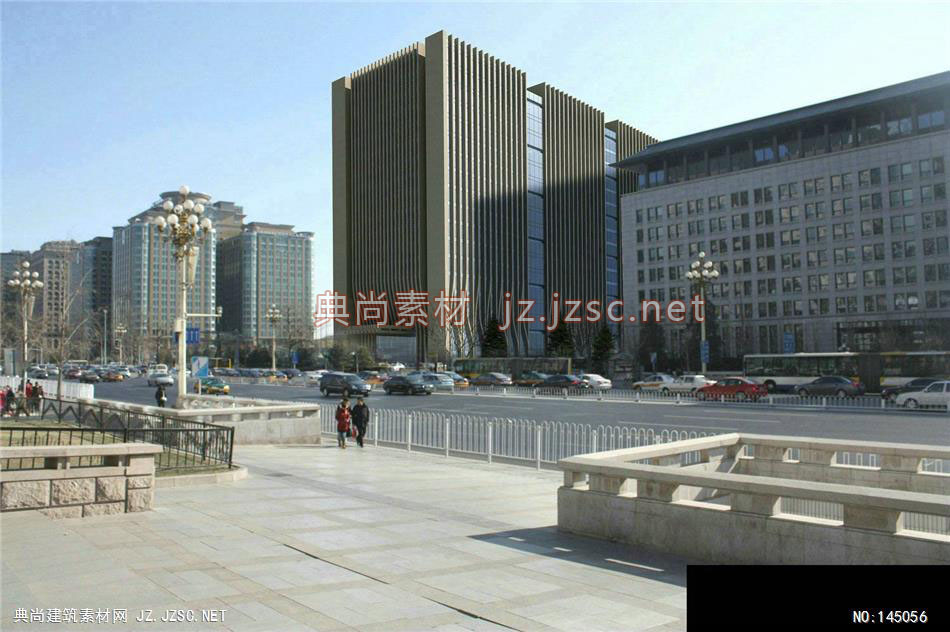 公建一所吴工广发银行76米68米修改3效果图-办公楼效果图办公建筑