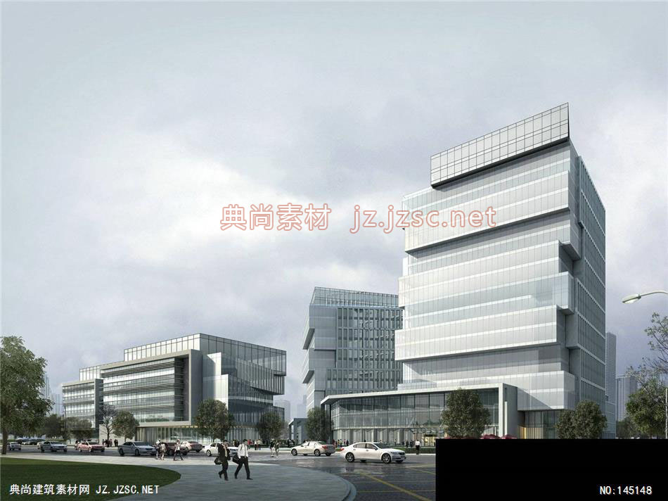 公建一所吴工新江湾科技园修改15效果图-办公楼效果图办公建筑