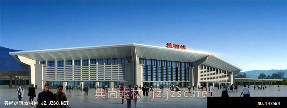 中建国际（轨道部）-火车站N-29效果图-办公楼效果图办公建筑