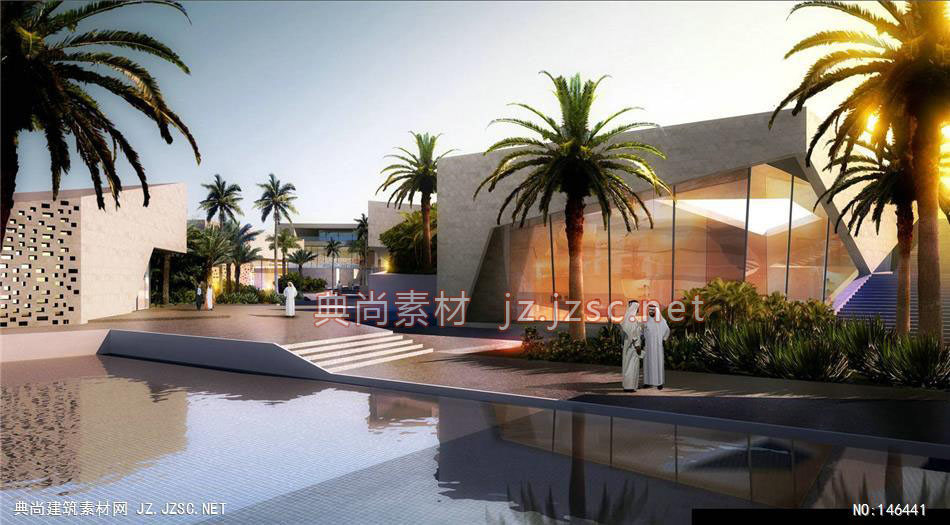联创-QATAR-项目-卡塔尔规划国际投标项目-3效果图-办公楼效果图办公建筑