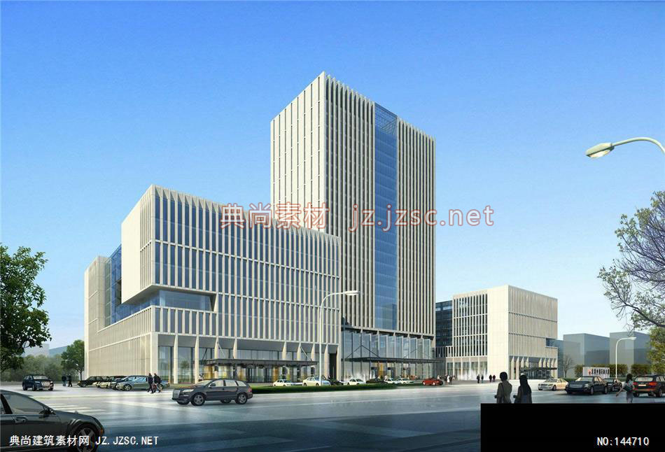 公建一所赖工天津办公楼5效果图-办公楼效果图办公建筑
