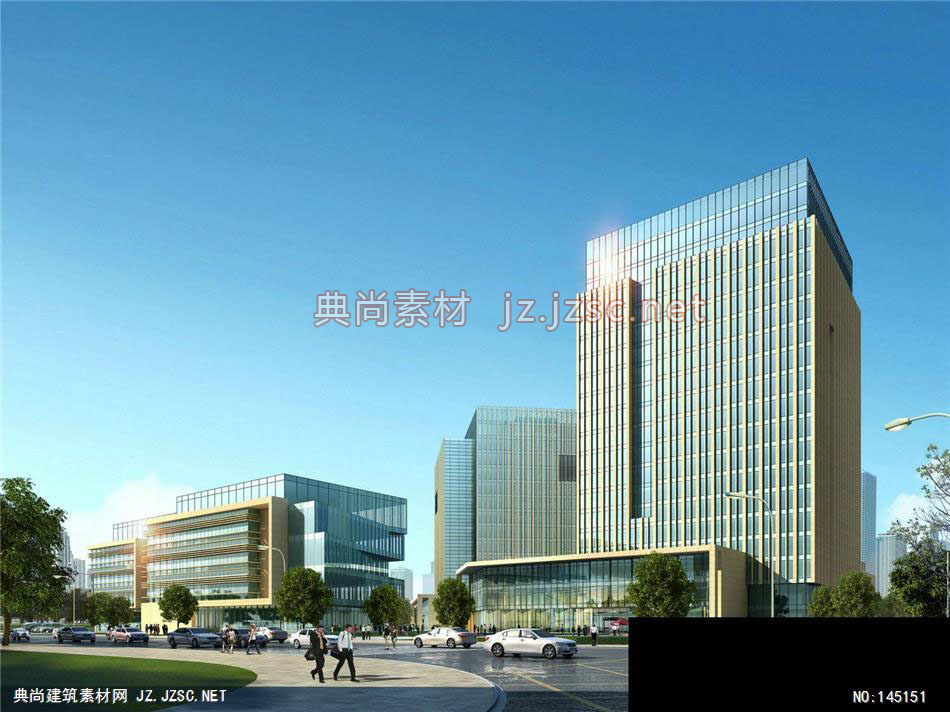公建一所吴工新江湾科技园修改16效果图-办公楼效果图办公建筑