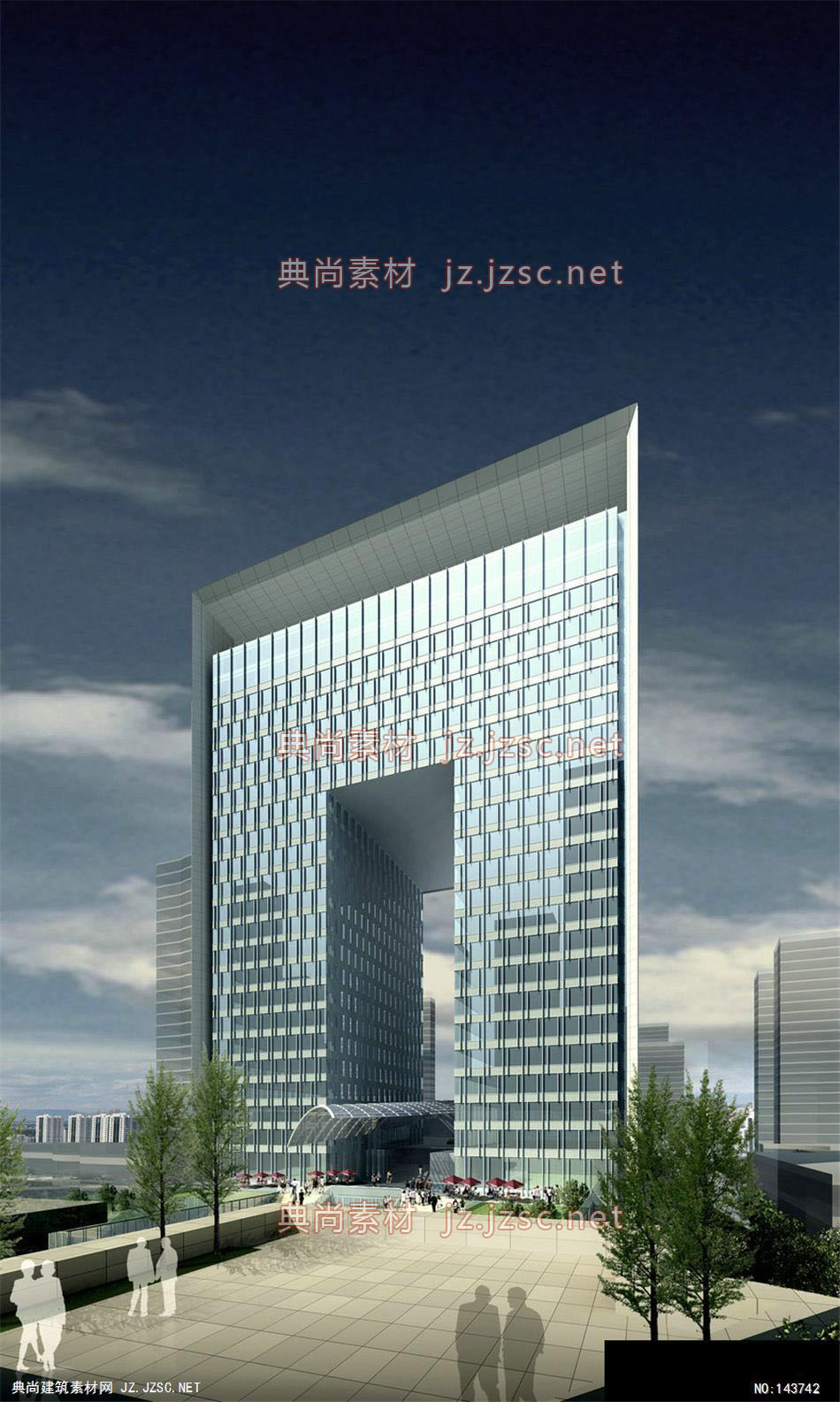 高层公建凯里森星光大道3效果图-办公楼效果图办公建筑