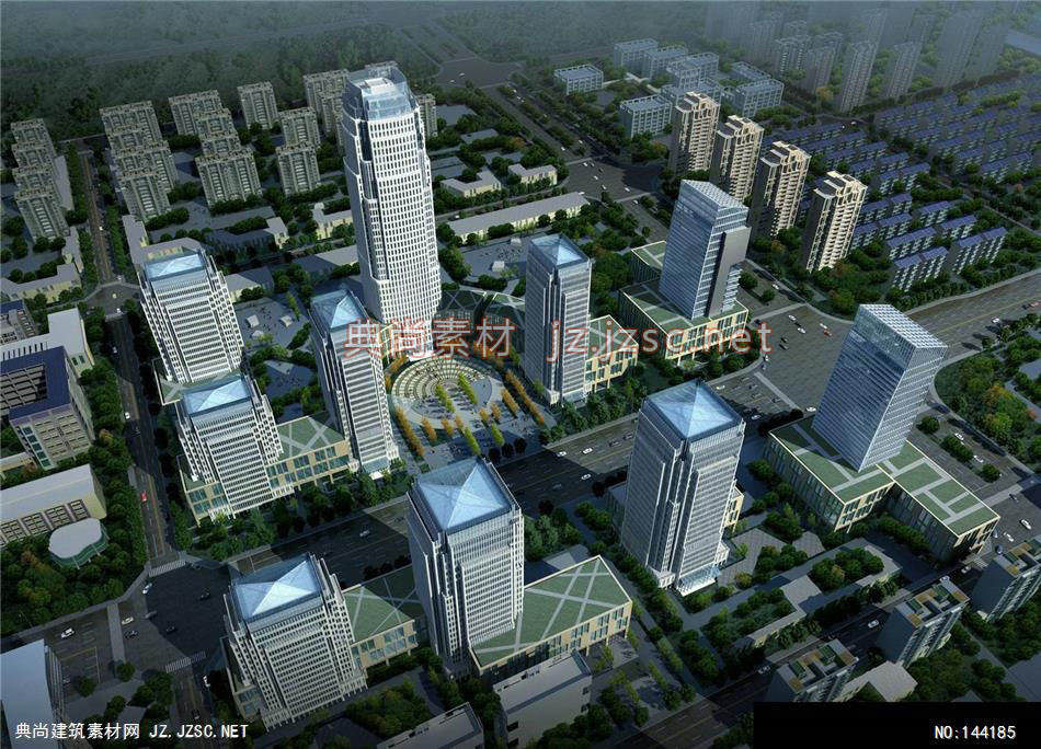 城市空间-刘工-沙县规划-2效果图-办公楼效果图办公建筑