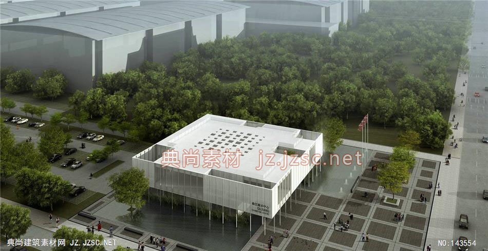 马工-西安曲江展示中心-修改2-2效果图异形建筑效果图
