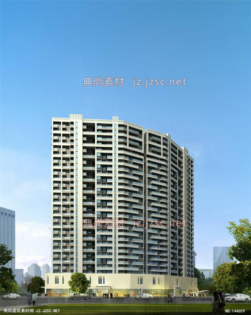 公建一所赖工杭州天辰广场修改32效果图-办公楼效果图办公建筑
