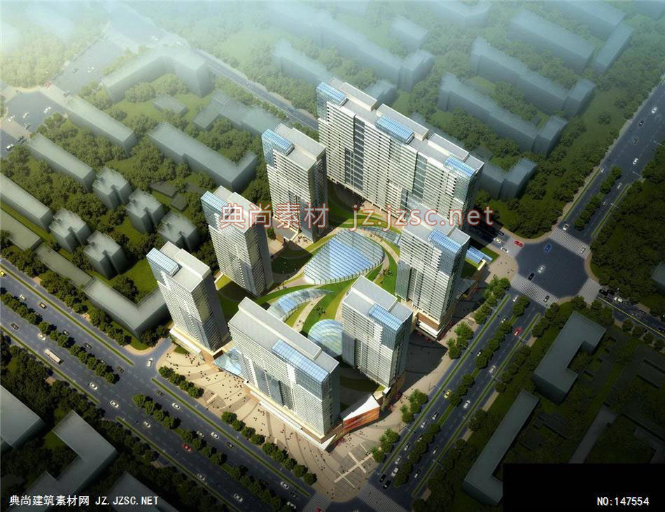 中建国际（共建部）-张工-苏宁广场-1效果图-办公楼效果图办公建筑