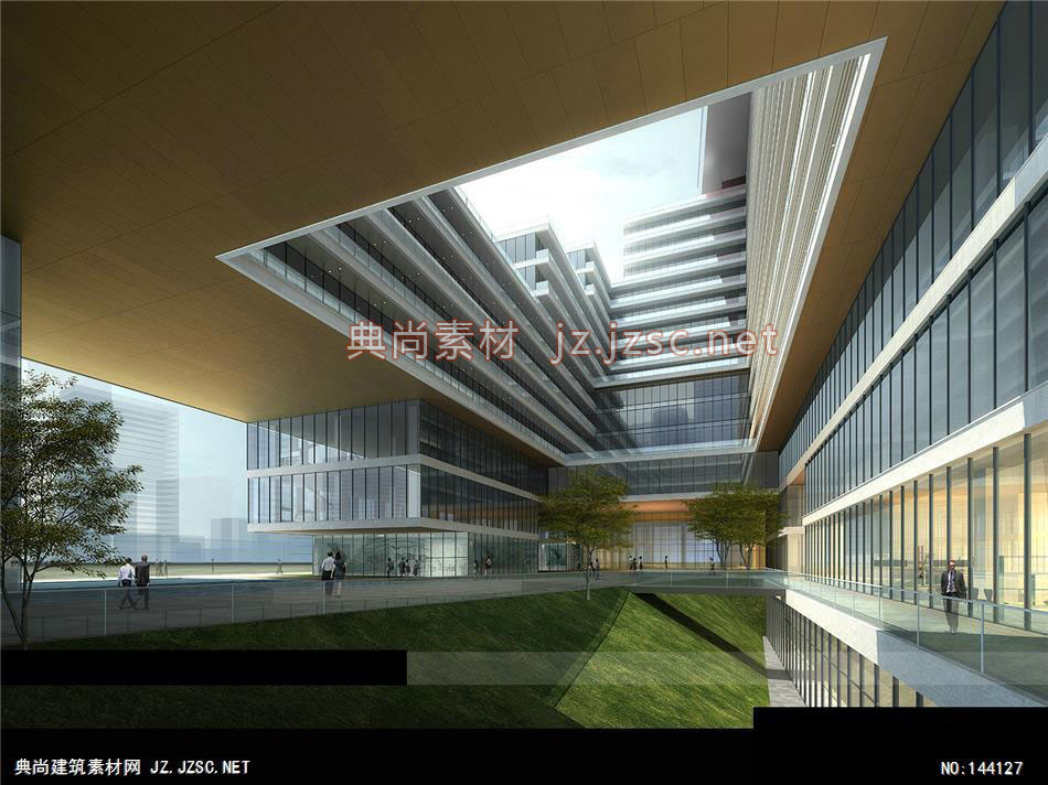 陈总-腾讯项目-11效果图-办公楼效果图办公建筑
