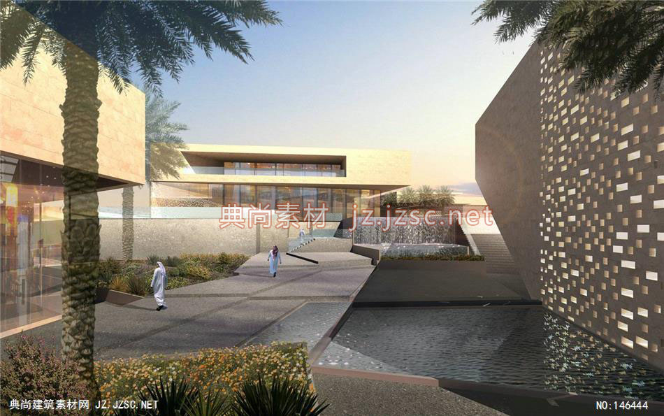 联创-QATAR-项目-卡塔尔规划国际投标项目-4效果图-办公楼效果图办公建筑