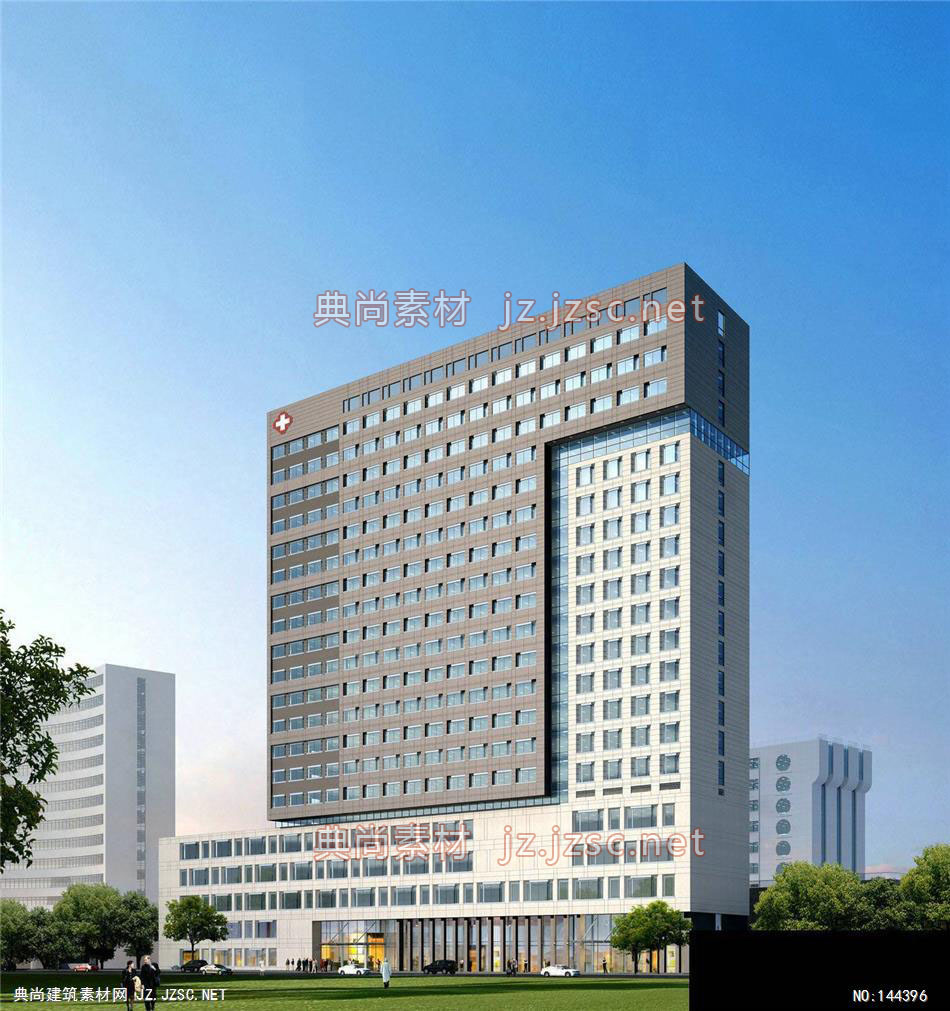 东岸-江工-宜昌医院第2轮效果图-办公楼效果图办公建筑