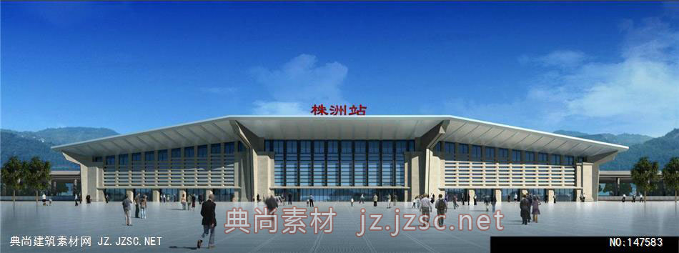 中建国际（轨道部）-火车站N-28效果图-办公楼效果图办公建筑