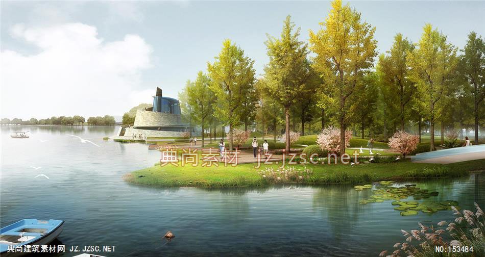 千岛湖规划景观02-规划效果图设计+文化建筑效果图