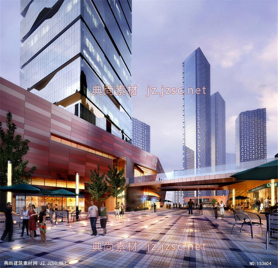 佛山南海金融C区01-规划效果图设计+文化建筑效果图