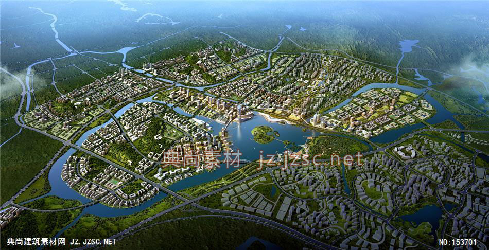 广州某规划06-规划效果图设计+文化建筑效果图
