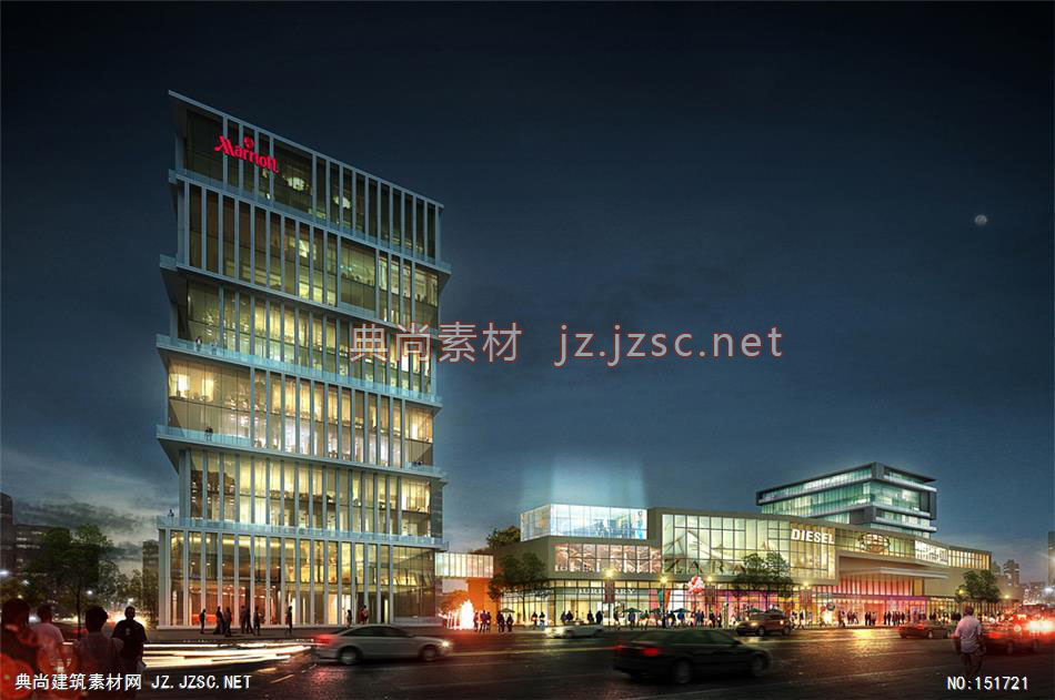 北京丰台商业设计01 商业建筑效果图 商业效果图