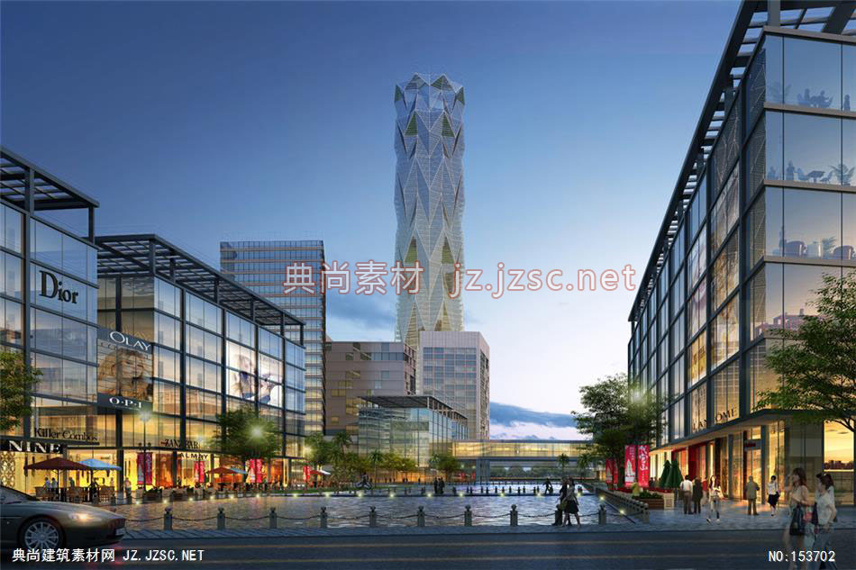 广州某规划05-规划效果图设计+文化建筑效果图