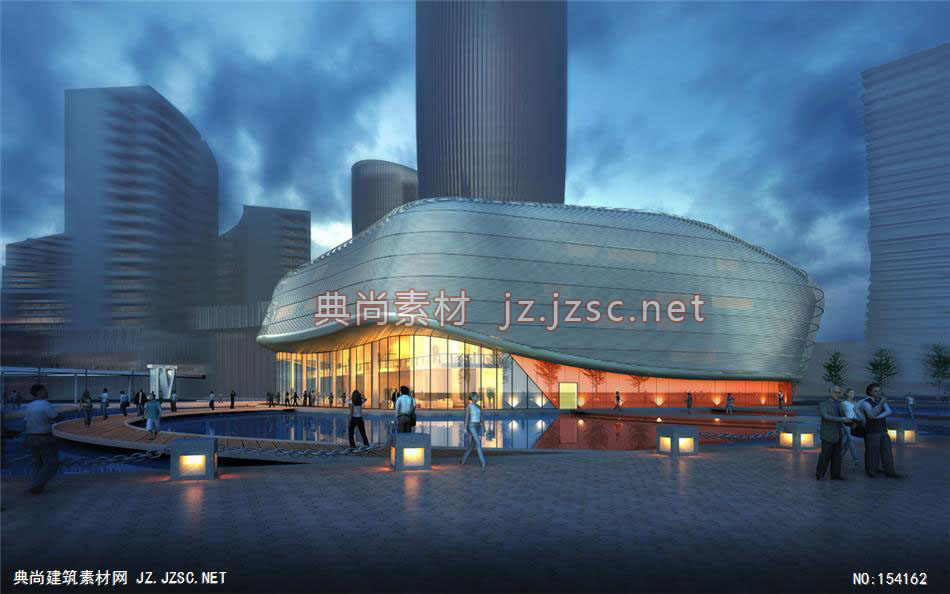 武汉某客厅10-规划效果图设计+文化建筑效果图
