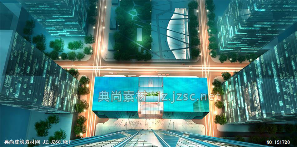 北京CBD-05 商业建筑效果图 商业效果图