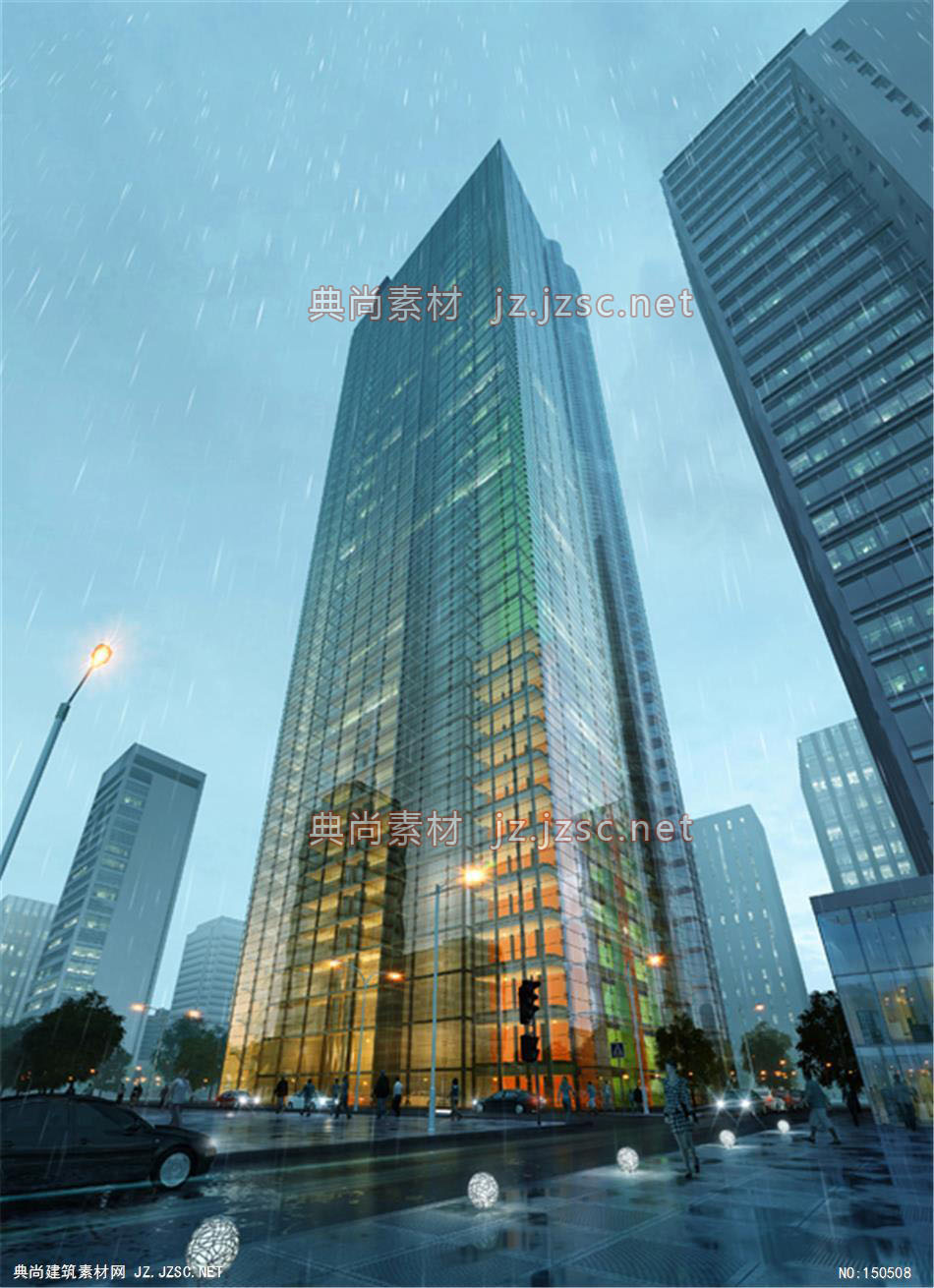 Torre 办公楼02高层办公效果图+交通及医疗建筑效果图