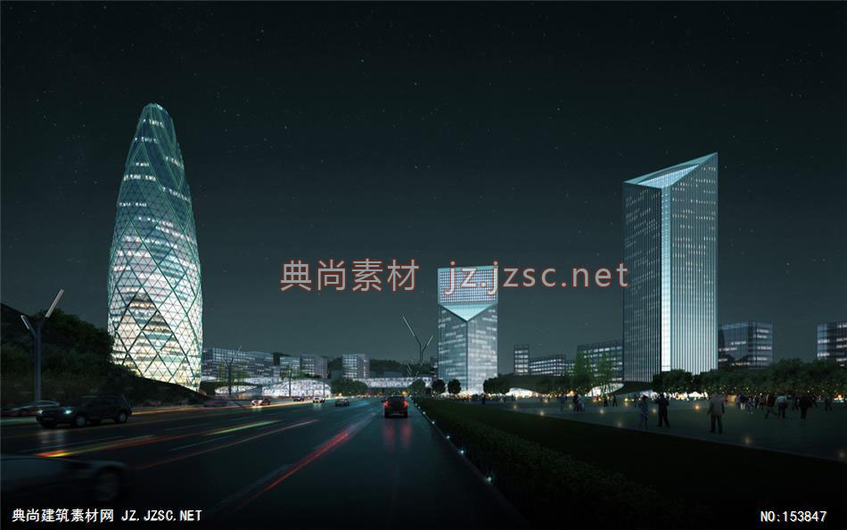 江北C区05-规划效果图设计+文化建筑效果图