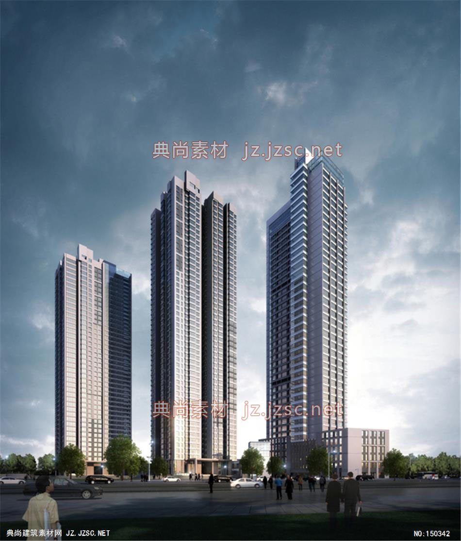 武汉沿海项目 住宅建筑效果图 住宅效果图