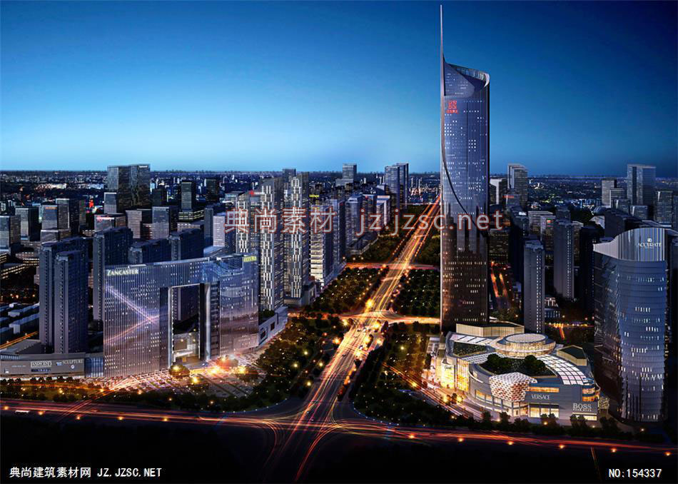 郑州某高层02-规划效果图设计+文化建筑效果图
