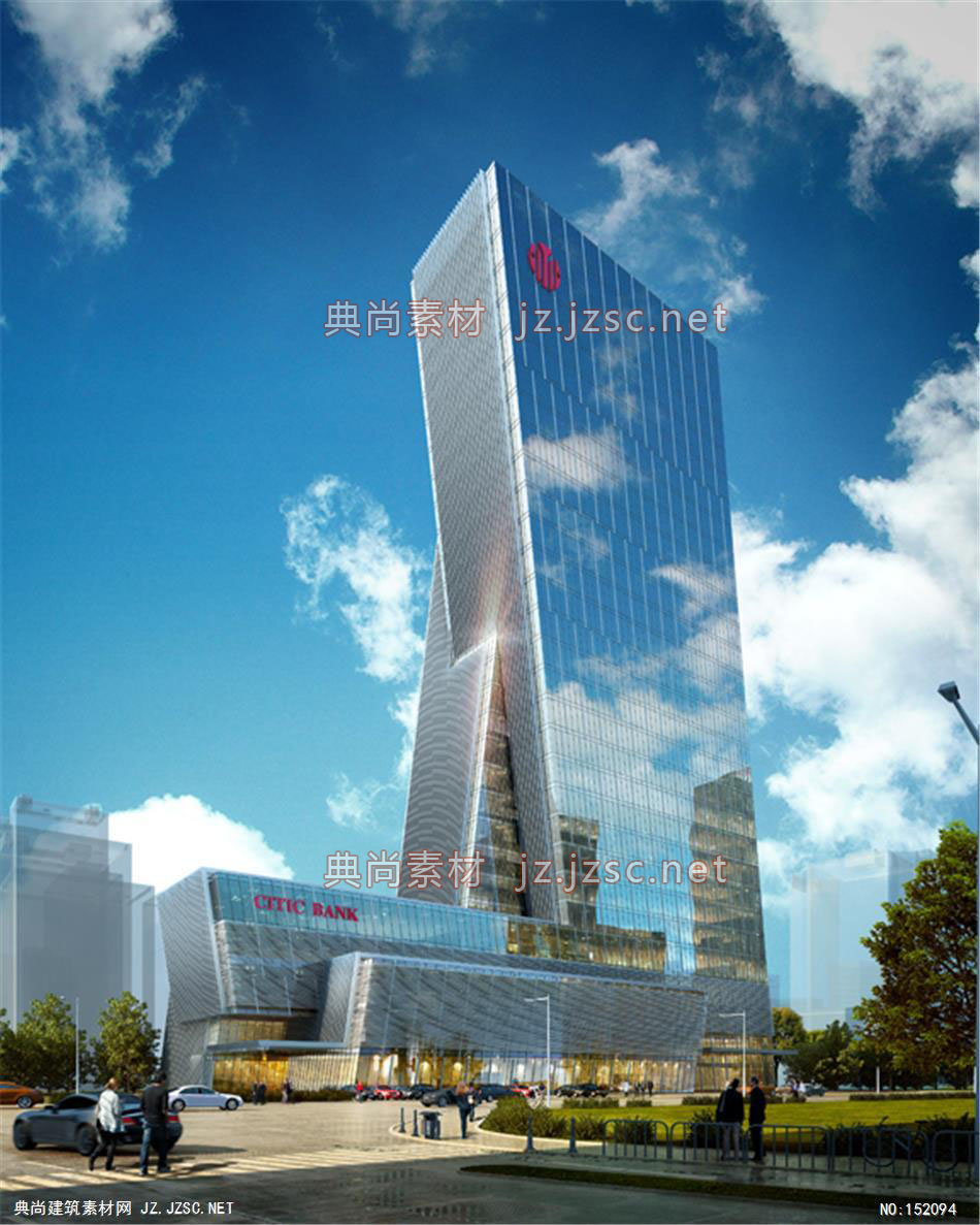 中信银行02高层办公效果图+交通及医疗建筑效果图
