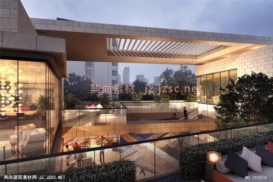 上海万科张江项目08 住宅建筑效果图 住宅效果图