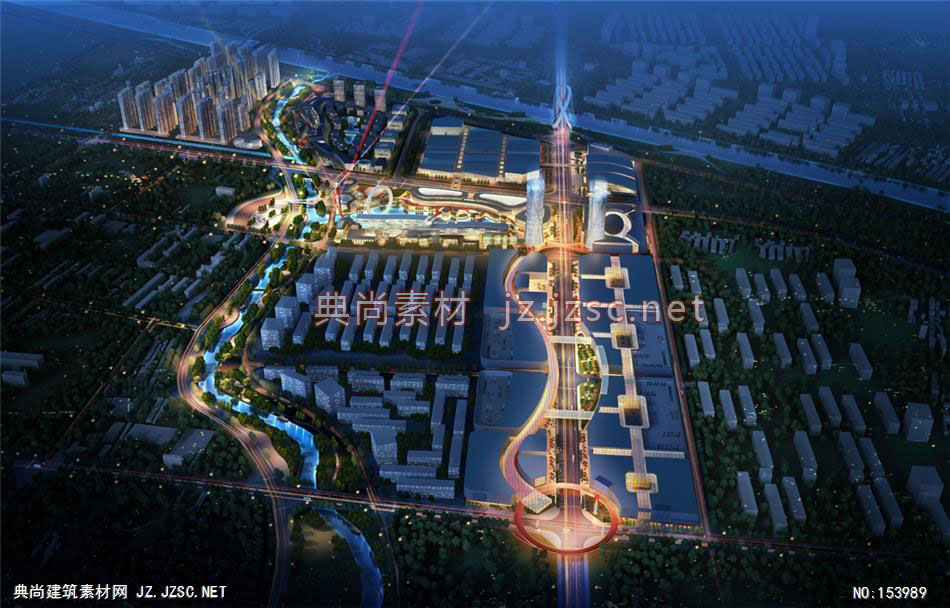 荆州规划项目02-规划效果图设计+文化建筑效果图