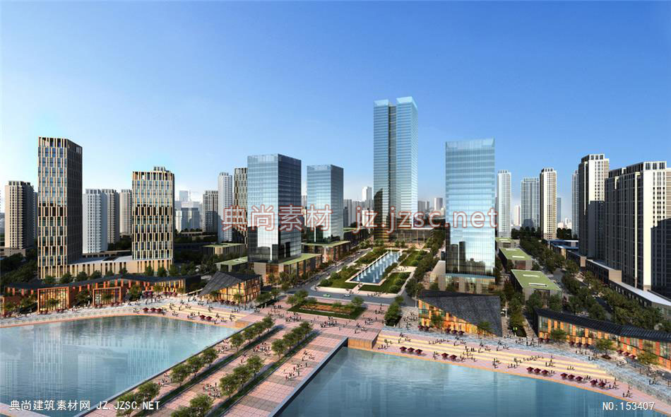 内江城市设计02-规划效果图设计+文化建筑效果图