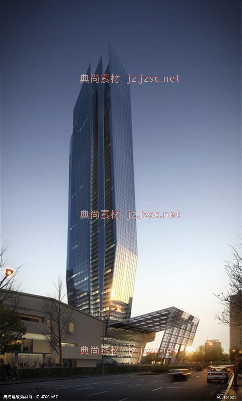 南京河西项目02高层办公效果图+交通及医疗建筑效果图