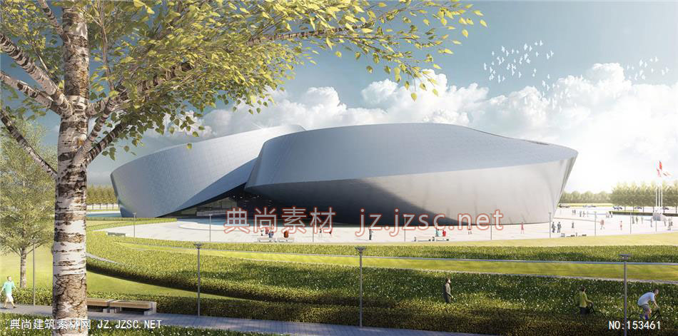 宁夏美术馆项目04-规划效果图设计+文化建筑效果图