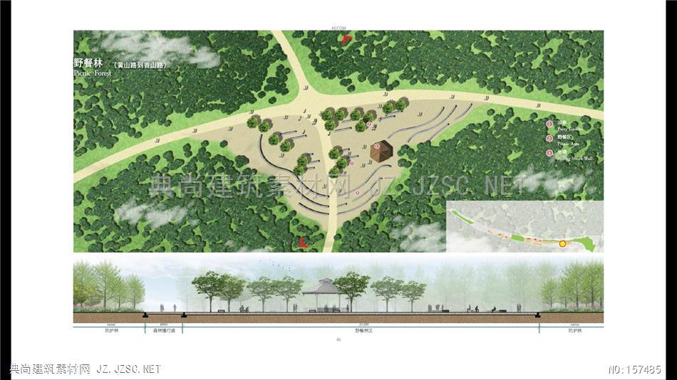 烟台 滨海区 景观概念设计 野餐露营区 总平面图