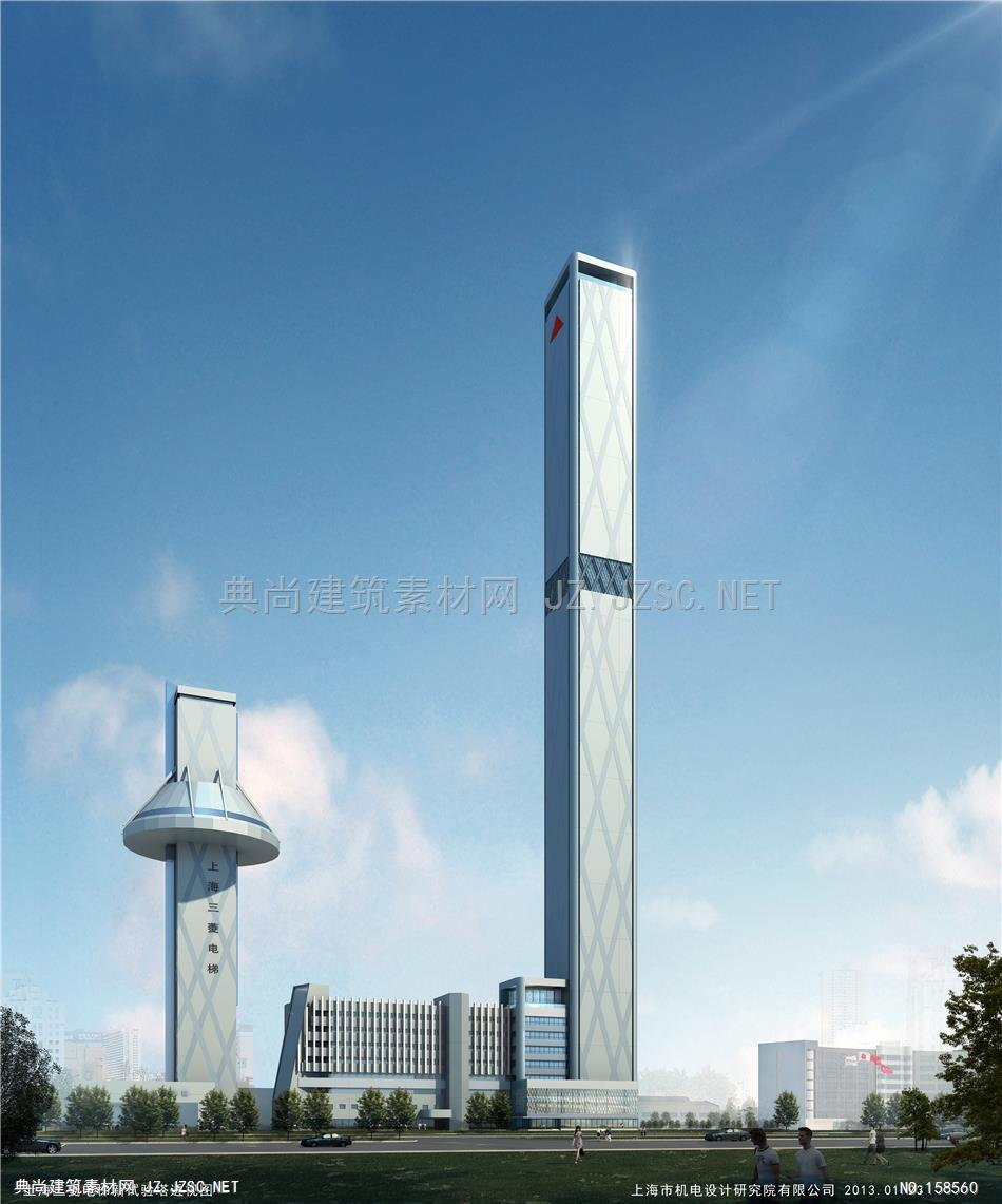 1301-48（公建)机电院-三菱电梯-xrc 建筑效果图